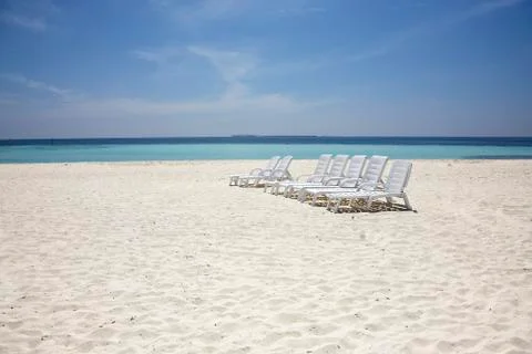 Empty beach Stock Photos