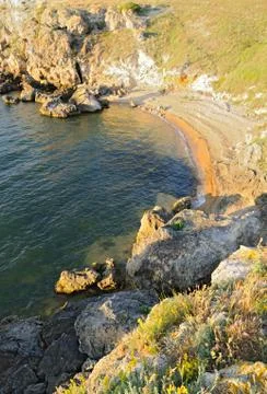 Empty beach Stock Photos