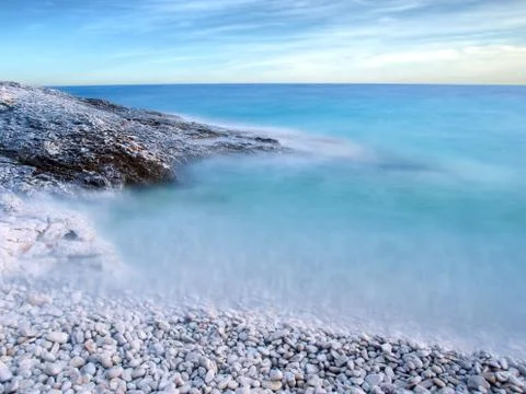 Empty beach Stock Photos