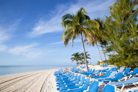 Empty beach Stock Photos