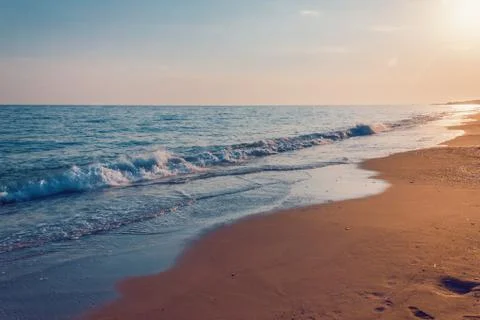 Empty beach Stock Photos