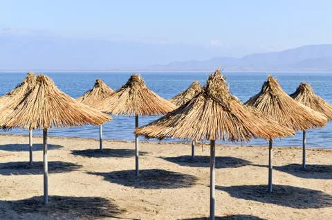 Empty beach Stock Photos