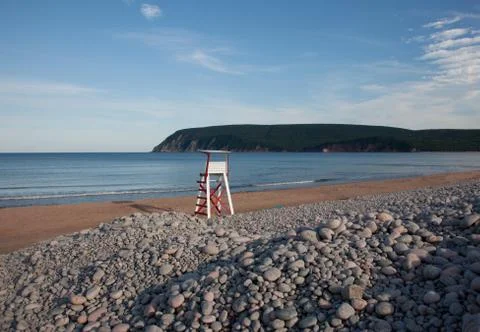 An empty beach Stock Photos