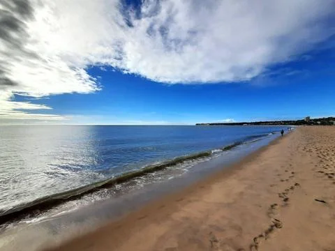 Empty beach Stock Photos
