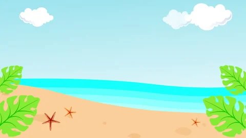 EMPTY BEACH SEA VIEW Stock Footage 262633991