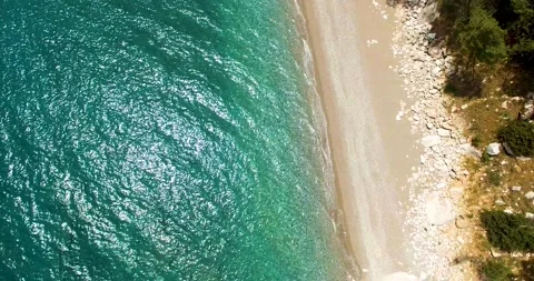 Empty Beach in Summer Stock Footage 130612906