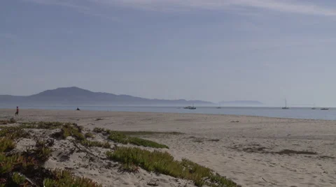 Empty Beach, West Coast Stock Footage 65058415
