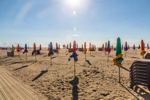 Empty beach without people on the beach Stock Photos