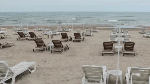 Empty beaches during lockdown because of COVID-19 ( Coronavirus ) in Istanbul Stock Footage 132631638