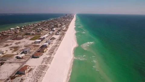 Empty beachfront lots due to Hurricanes Stock Footage 69167538