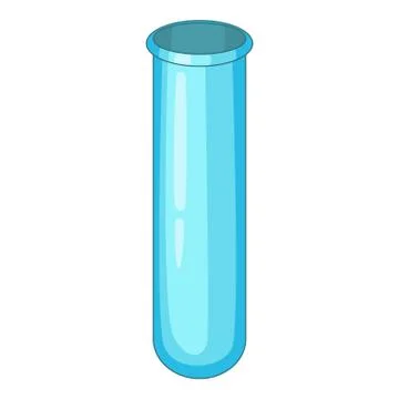 Empty beaker icon, cartoon style Stockillustratie