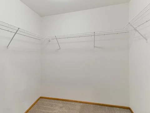 Empty bedroom closet interior Stock Photos