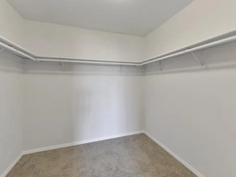 Empty bedroom closet Stock Photos