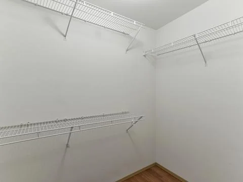 Empty bedroom closet Foto stock