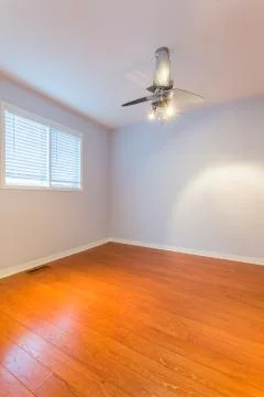 Empty Bedroom interior design Stock Photos