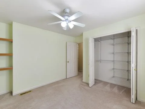 Empty bedroom interior Stock Photos