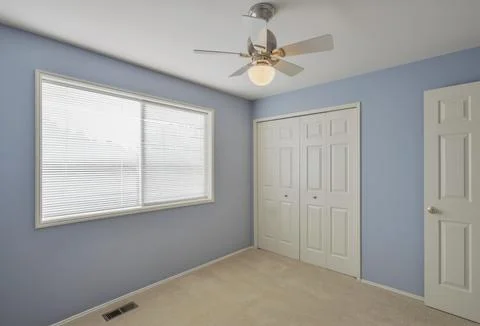 Empty bedroom interior Stock Photos