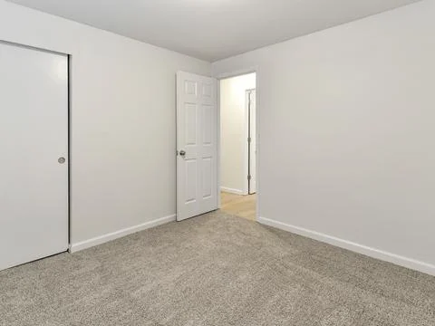 Empty bedroom interior Stock Photos