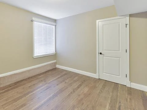 Empty bedroom interior Stock Photos