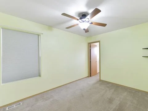 Empty bedroom interior Stock Photos