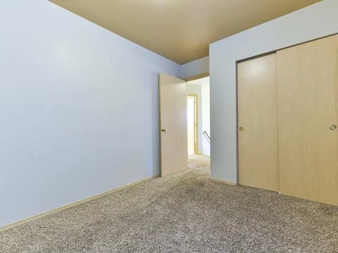 Empty bedroom interior Stock Photos