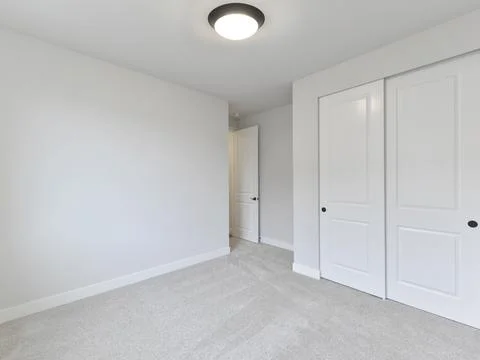 Empty bedroom interior Foto stock