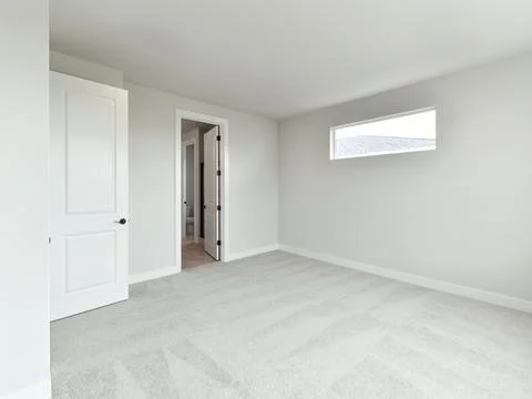 Empty bedroom interior Stock Photos
