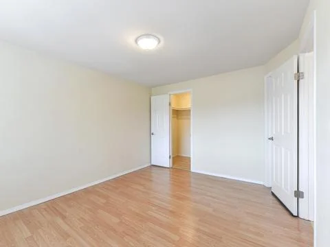 Empty bedroom interior Stock Photos