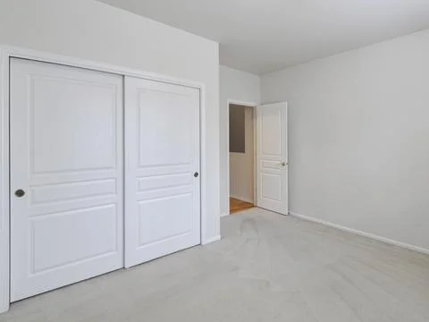 Empty bedroom interior Stock Photos
