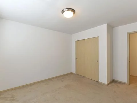 Empty bedroom interior Stock Photos