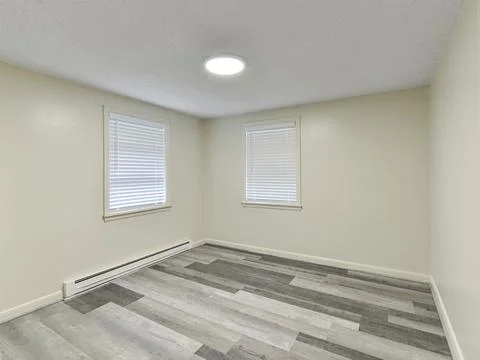 Empty bedroom interior Stock Photos