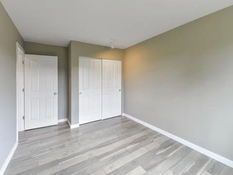 Empty bedroom interior Foto stock