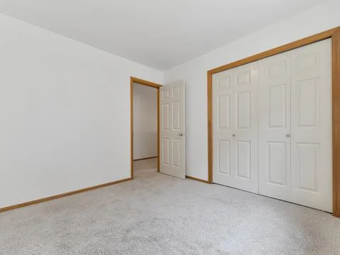 Empty bedroom interior Stock Photos