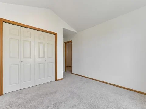 Empty bedroom interior Stock Photos