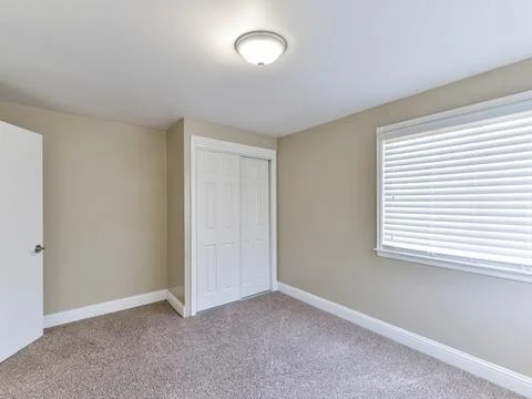 Empty bedroom interior Foto stock