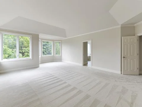Empty bedroom interior Stock Photos