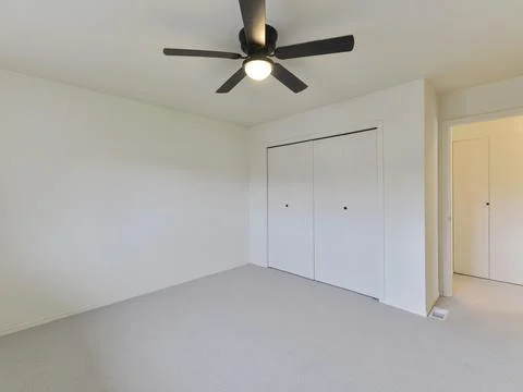 Empty bedroom interior Stock Photos