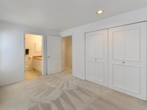 Empty bedroom interior Stock Photos