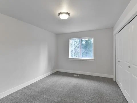Empty bedroom interior Stock Photos