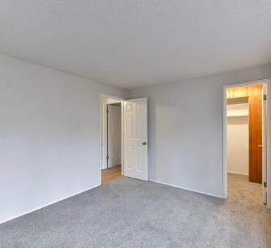 Empty bedroom interior Foto stock