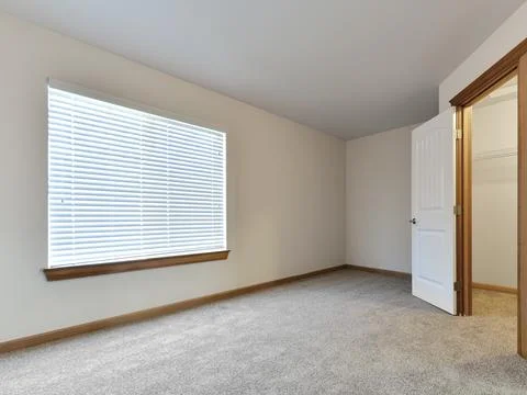 Empty bedroom interior Stock Photos