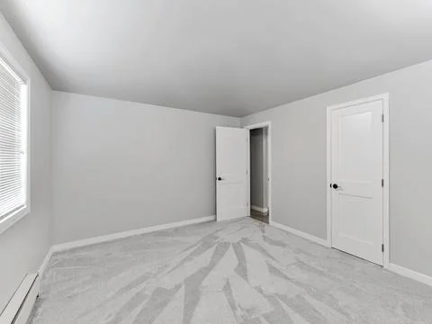 Empty bedroom interior Stock Photos