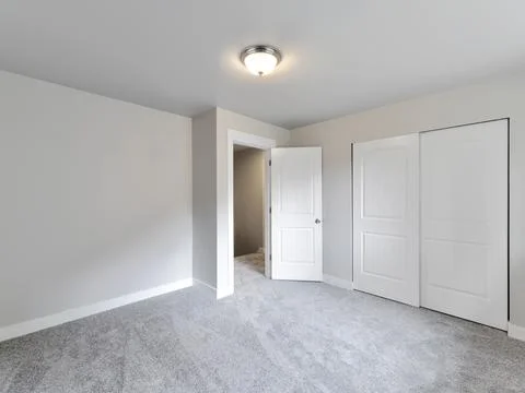 Empty bedroom interior Foto stock