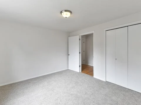 Empty bedroom interior Foto stock