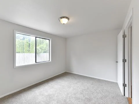 Empty bedroom interior Foto stock