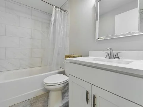 Empty bedroom interior Stock Photos