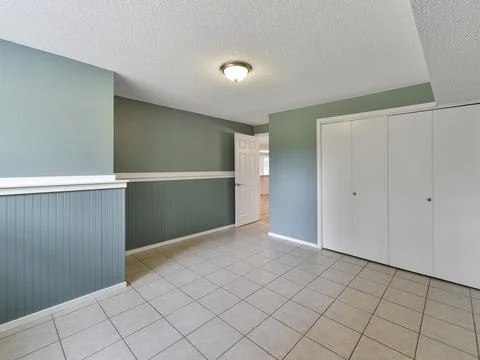 Empty bedroom interior Stock-Fotos