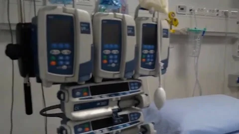 Empty beds for Covid patients (10) Stock Footage 170443197