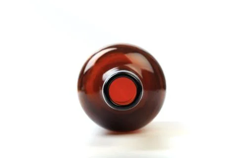 .empty beer bottle on a white background  - Image Foto stock