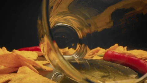 Empty beer glass lying on the table Stock Footage 156296141